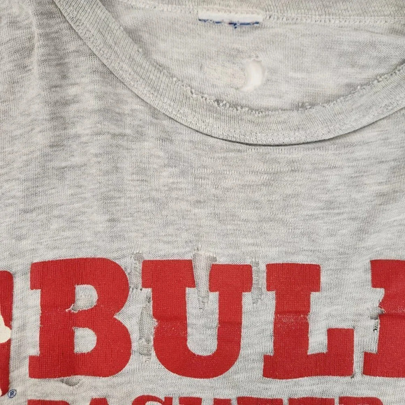Champion 90s  Chicago Bulls Sleeveless Shirt DISTRESSED Mens XL - Picture 6 of 8